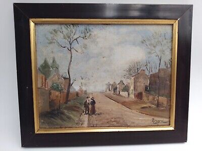 Tableau école de Paris Pigalle Moulin Rouge Alexandre Mathurin Pêche signé cadre Tableau école de Paris Pigalle Moulin Rouge Alexandre Mathurin Pêche signé cadre