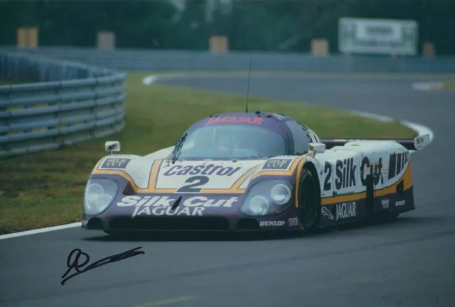 Andy Wallace Hand Signed 12x8 Photo - Jaguar Autograph - Le Mans 2.