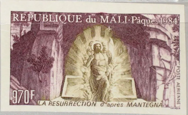 MALI 1984 1000 U C502 IMPERF Easter Ostern Religion Resurrection Mantegna MNH