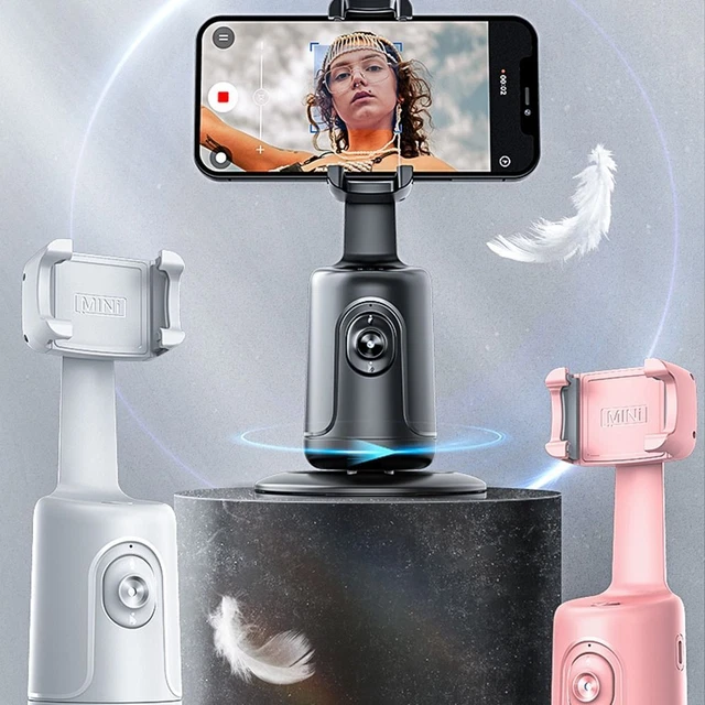 ° Seguimiento Disparos Selfie Stick Teléfono Soporte Seguimiento Cardán Estabilizador