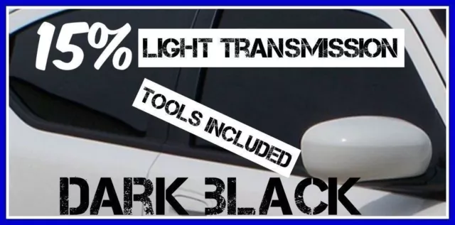 Negro Oscuro 85% más Coche Ventana Película de Tinte 6m X 75cm Rollo + Libre Kit
