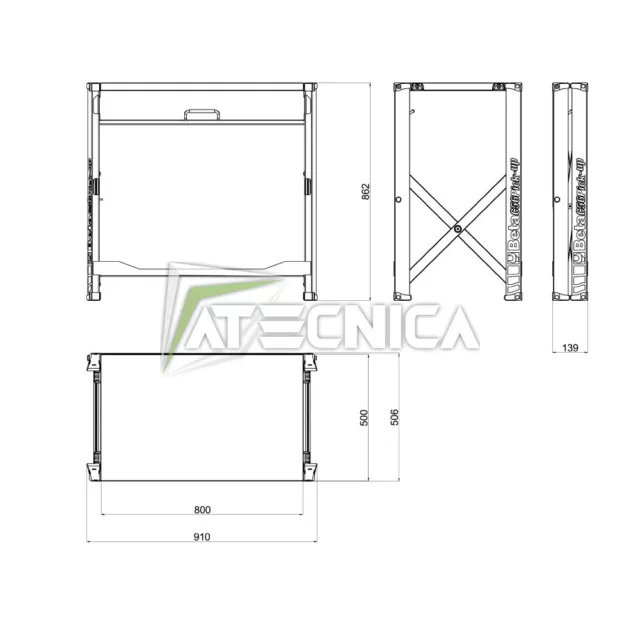 Banco de Trabajo Plegable Portable beta C56P O Piso de Madera Y Hoja 250Kg 3