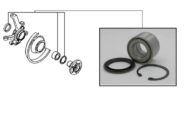 thumbnail interactive-video image 1 of Front Wheel Bearing Kit For Ford Ranger MK1 2.5 TD 1999-2012 – 253CSP1820, 4432022 1 of 6