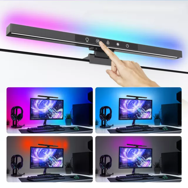 LED Monitor Lichtleiste Laptop Bildschirm Leselampe Touch Tischleuchte Dimmbar