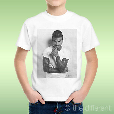 T-Shirt Bambino Ragazzo Sexy David Beckham Top Player  Idea Regalo