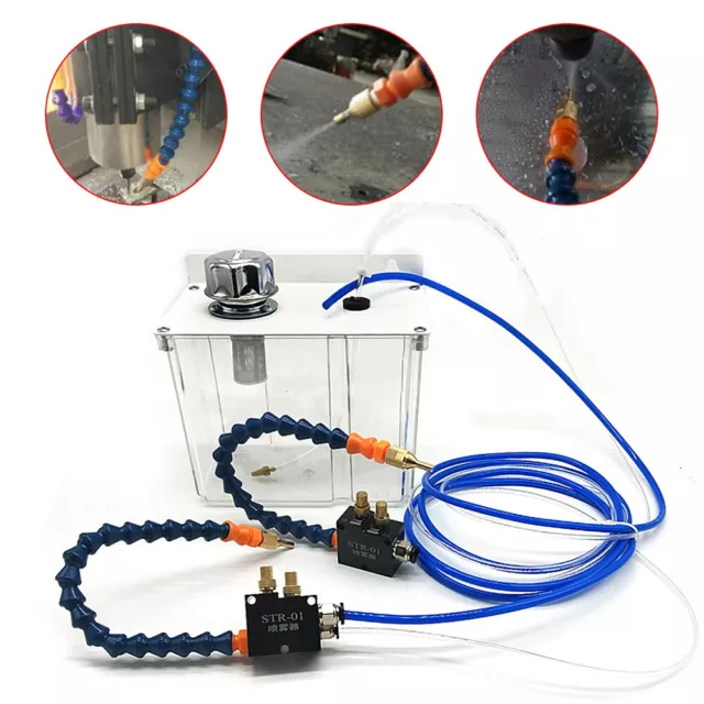 CNC Lathe Milling Drill Machine Mist Coolant Lubrication Spray Sprayer Tool Set