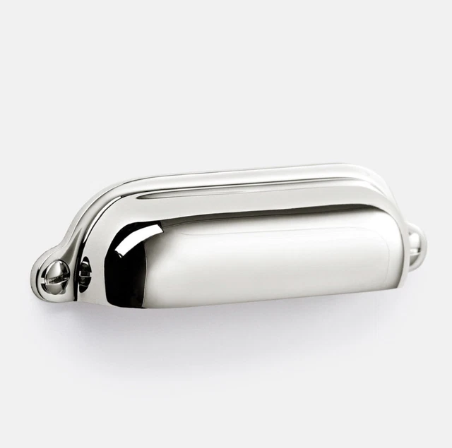 RH Rejuvenation Hardware Bin Pull Polished Nickel 4" Vernon C100201 Pottery Barn RH Rejuvenation Hardware Bin Pull Polished Nickel 4" Vernon C100201 Pottery Barn