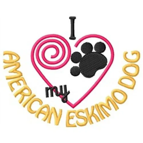 I "Heart" My American Eskimo Ladies Fleece Jacket 1331-2 Size S - XXL