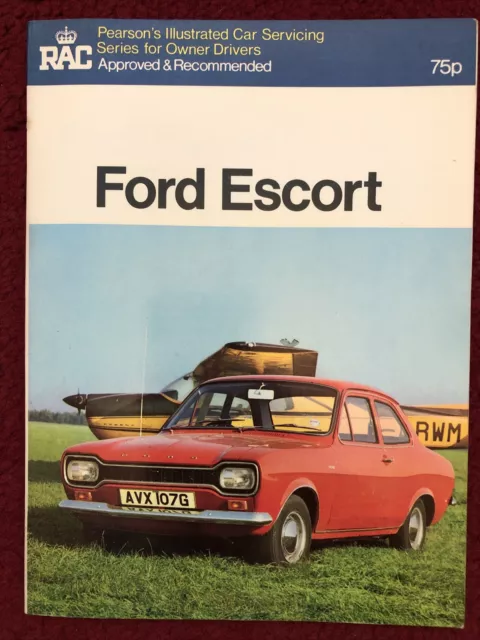 Rac Pearson's Illustrated Car Servicing Series Handbook Ford Escort