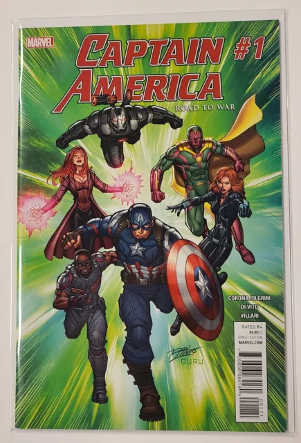 Marvel Comics Captain America Road to War #1 2016