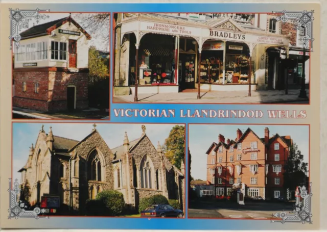 Vintage Postcard Powys Llandrindod Wells Victorian Signal Box Holy Trinity