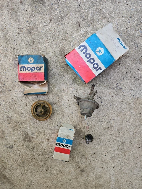 Mopar Parts Lot  1969 383 Thermostat Vacuum Oil Pressure