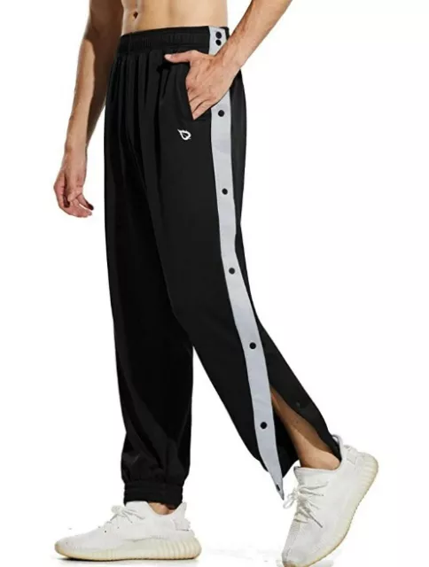BALEAF Men's Tear Away Basketball Pants Loose Fit Active Sweatpants Casual  Workout : : Clothing, Shoes & Accessories