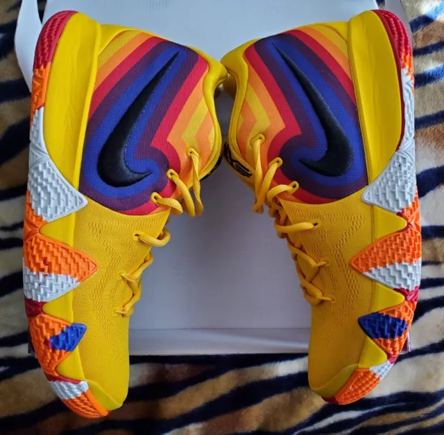 NIKE KYRIE 4 Decades Pack 70s 943806 700 Amarillo Black Men s Basketball Shoes 149.99 PicClick