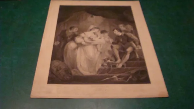 Vintage Original 1795 SHAKSPEARE Print -KING HENRY act 5 scene 7 Shakespeare