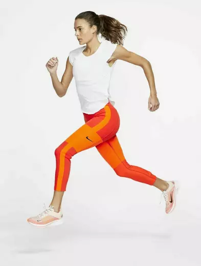 Nike Tech Pack Women's Running Crop Leggings Size Large NikeLab AQ5343-080  Grey