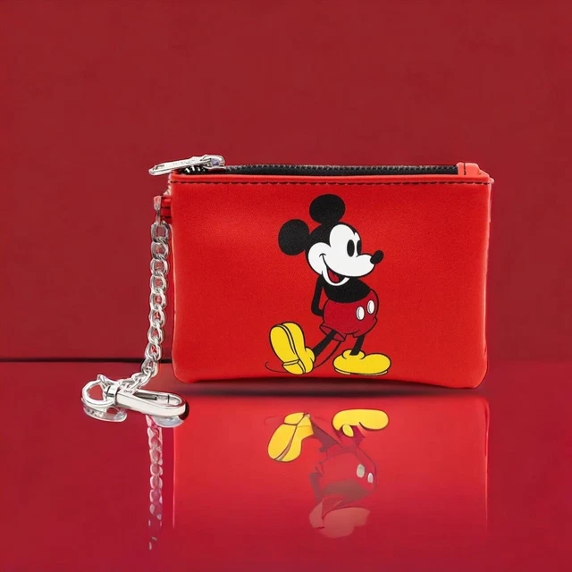 DISNEY MICKEY MOUSE ID Card Holder Wallet Keychain 27.28 PicClick AU