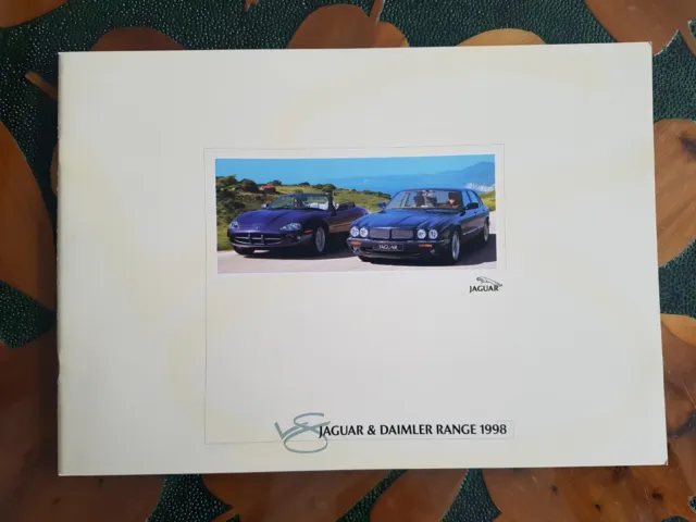 JAGUAR DAIMLER RANGE 1998  Sales Brochure - XK8 XJ8 Super V8 Sovereign XJR