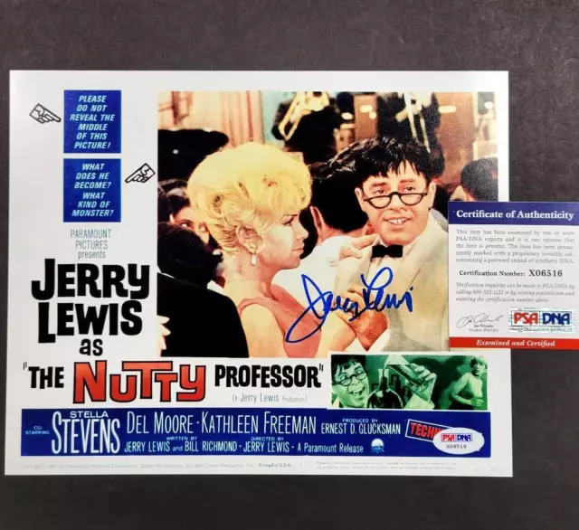 Jerry Lewis signed Nutty Professor 8x10 poster photo autograph ~ PSA/DNA COA