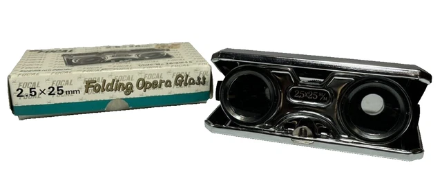 Vintage Kmart Focal Folding Opera Glass, 2.5 x 25mm in original box
