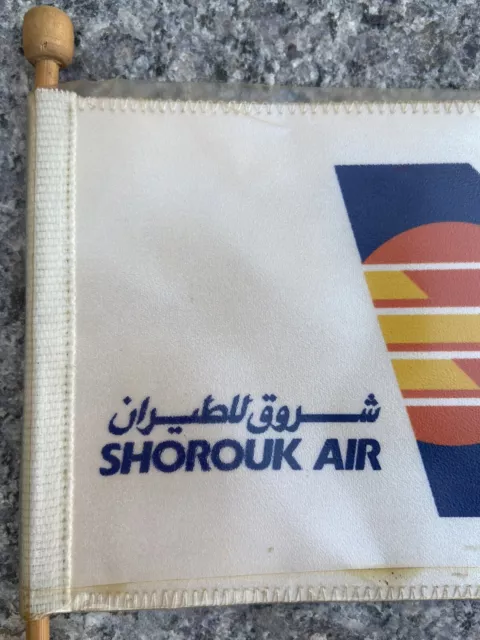 Shorouk Air Fanion Drapeau de Table True Vintage Bâche Spotter Bureau Ovp 3