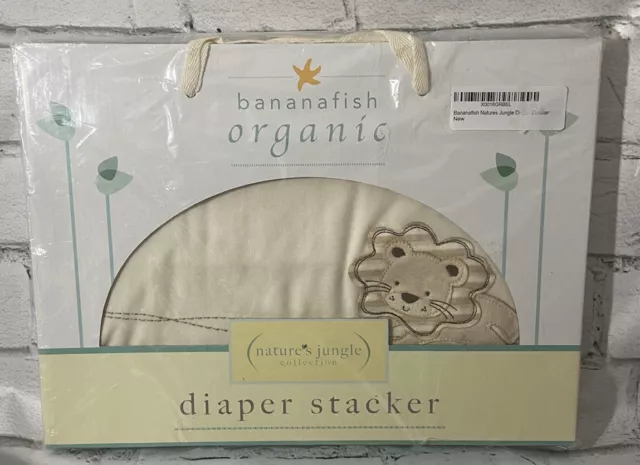 Bananafish Nature Jungle Organic Diaper Stacker NEW