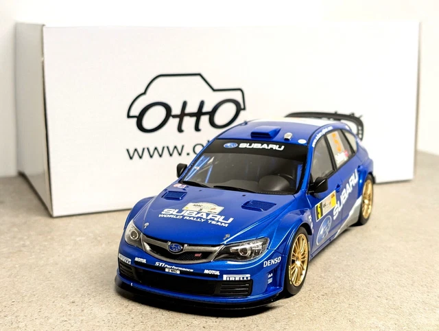 Subaru Impreza WRC 2008 échelle 1/18 - Miniature Otto Collection - Caisse Neuve Sous Blister