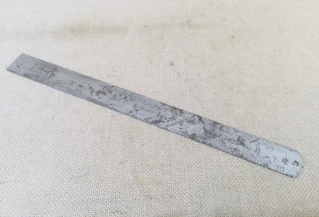 Vintage Rabone Chesterman No 64 12” / 300mm Machinists Steel Rule
