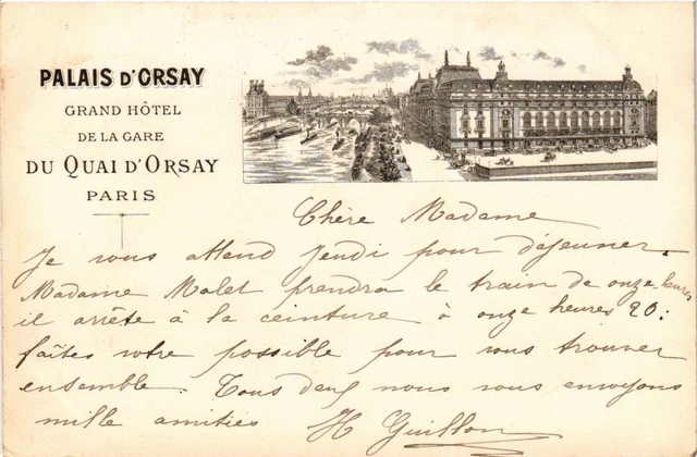 CPA PARIS 7e-Palais d'Orsay Grand Hotel de la Gare du Quai d'Orsay (327387)