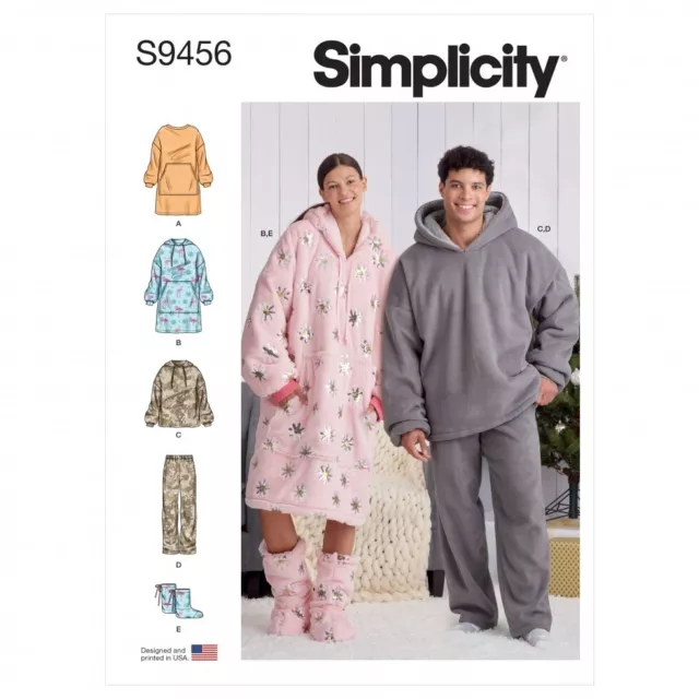 Simplicity Sewing Pattern 9456 Hoodies, Trousers, Dresses, Shoes