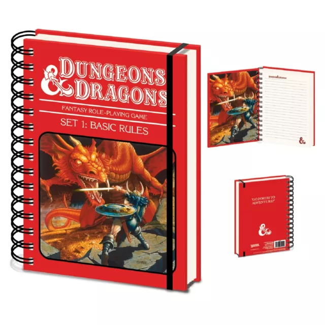 Dungeons and Dragons Journal Notebook (Basic Rules Design) Wiro Notebooks A5, No