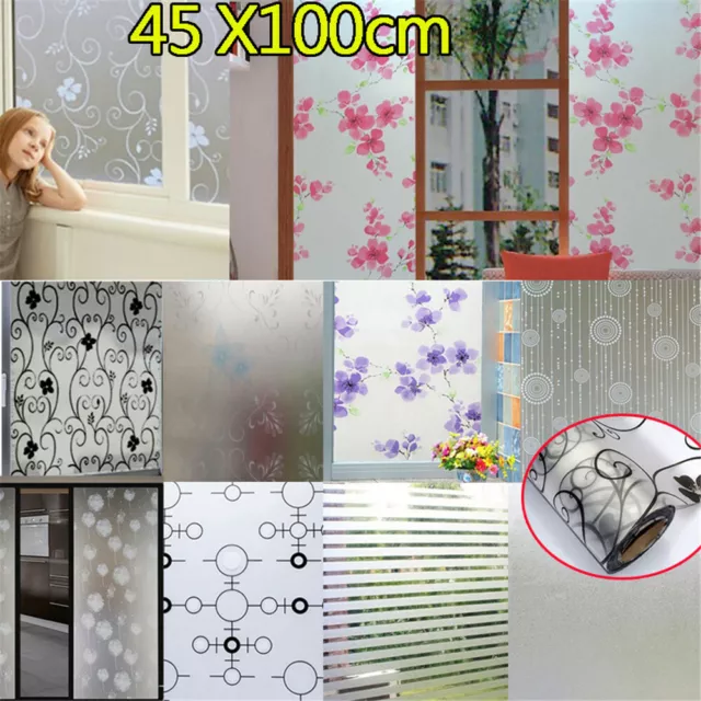 10 Styles of Waterproof Window Glass Frosted Film Self-adhesive Paper Decor Hot