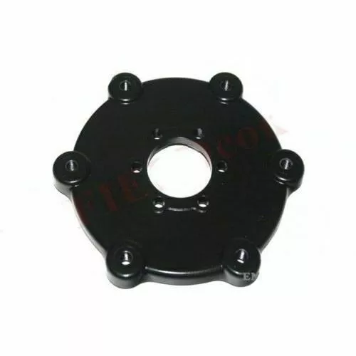 Fits Royal Enfield Black Powder Coated Front Brake Adaptor Plate Disc Mod