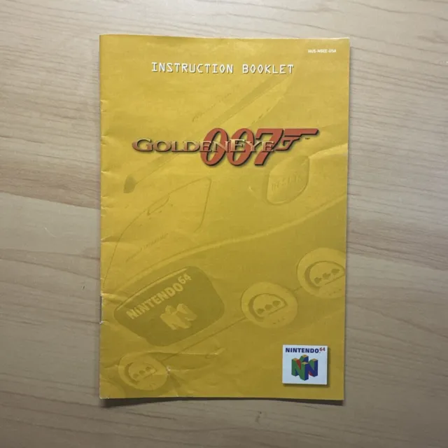 Goldeneye 007 Genuine Nintendo 64 N64 Instruction Booklet Manual