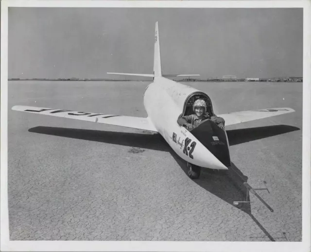 Bell X-2 Rocket Aircraft Frank Everest Test Pilot Original Manufacturers Photo