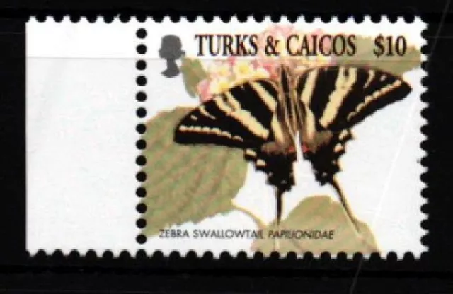 Turks und Caicos 1651 I mariposa sin usar #JV566