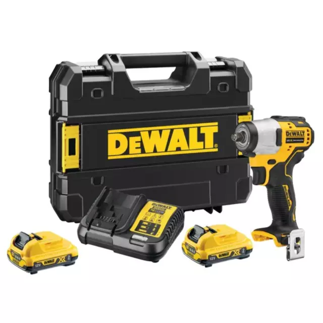 12V/2x2Ah Akku-Schlagschrauber (3/8" Aussenvierkant) (DeWALT DCF902D2-QW)