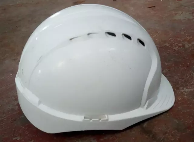 JSP Hard Hat Safety Helmet White Vented