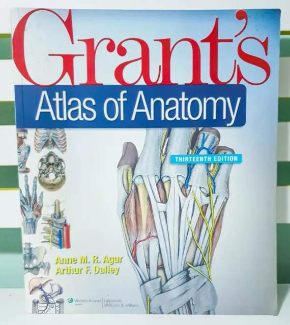 Grant's Atlas of Anatomy: Thirteenth Edition! Textbook by Anne M R Agur!