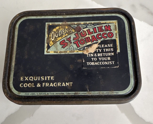 ogden's st julien tobacco tin OGDENS ST JULIEN Tobacco Tin £5.44