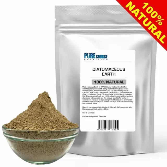 Diatomaceous Earth 5KG DE - FEED Grade Red Mite Fleas Ticks Worming Powder Pure