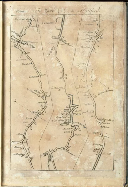 1789 atlas COLONIAL ROADS UNITES STATES COLLES old antique maps towns INNS B8