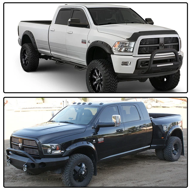 FENDER FLARES FIT For 1017 Dodge Ram 2500 3500 BoltOn Pocket Rivet