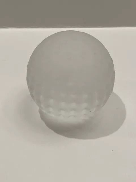 Paper Weight Frosted Glass Golf Ball 2 1/2 “ Tall