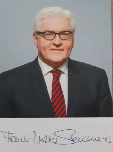 Frank-Walter Steinmeier / Bundespräsident Seit 2017 Original Autogramm