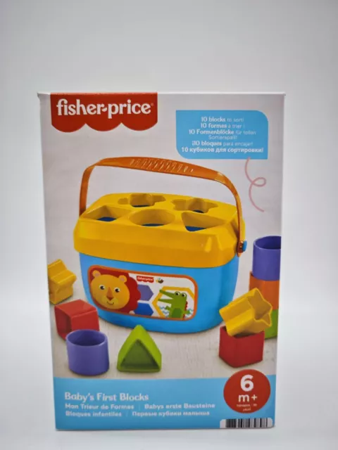 Fisher-Price FFC84 Babys Erste Bausteine Spielwürfeln Spielzeug Spielset Motorik