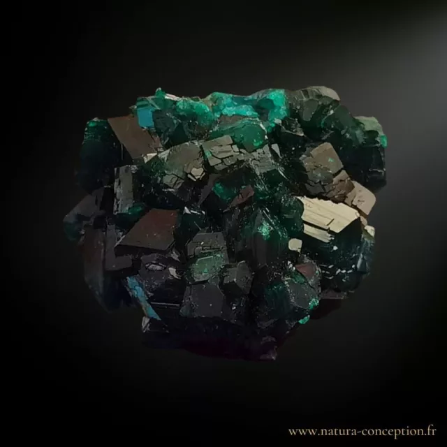 Pierre brute Dioptase du Congo 16g, 30x23 mm - Minéraux de collection