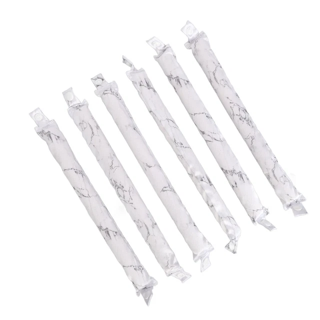 6 Rods Heatless Curling Set Silk Satin Styling Tool Soft Snap Button Heatles Zz1