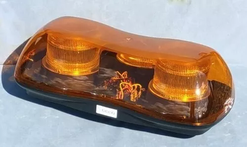 Britax ECCO A521 12/24v 1 Bolt Fixing Amber LED Mini Lightbar Beacon A521.00.LDV