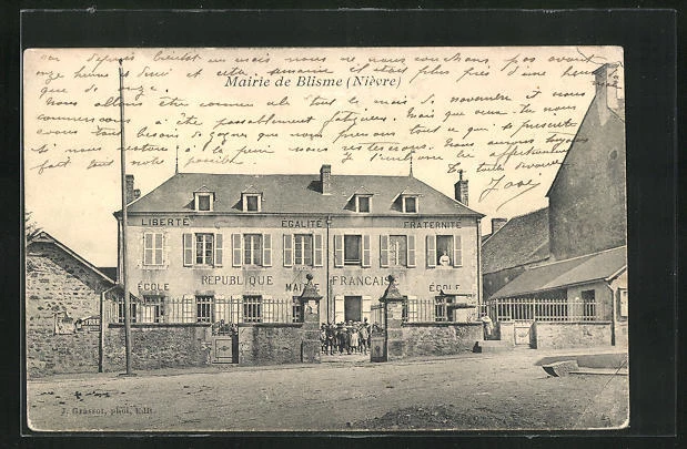 CPA Blisme, la Mairie 1905
